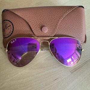 Polarized Fuscia Ray Ban Aviators